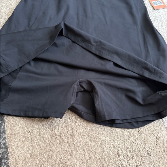 Girlfriend Collective Black Bianca One Shoulder Athletic Dress - Size XXL - Picture 4 of 7